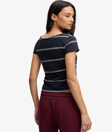 Athletic Essentials Gathered Pattern Top Image 5