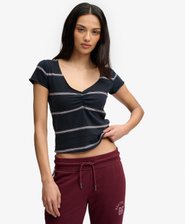 Athletic Essentials Gathered Pattern Top