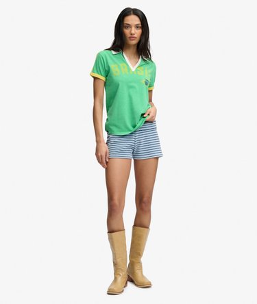 Athletic Football Collared T-shirt Image 3