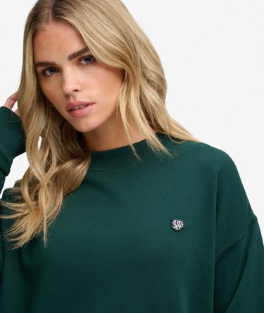 Essential Heritage Crew Sweater Relaxed Pasvorm Image 4