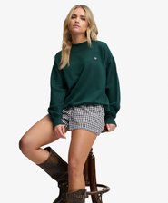 Essential Heritage Crew Sweater Relaxed Pasvorm