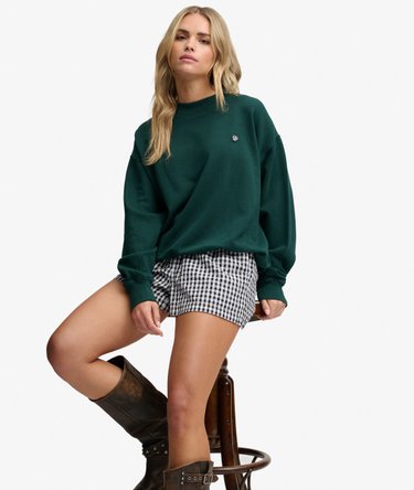 Essential Heritage Crew Sweater Relaxed Pasvorm Image 2