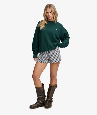 Essential Heritage Crew Sweater Relaxed Pasvorm Image 3