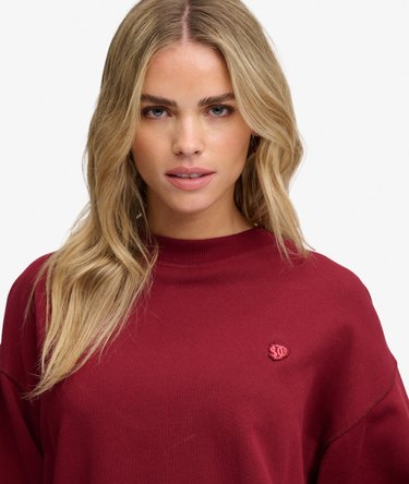 Essential Heritage Crew Sweater Relaxed Pasvorm Image 4