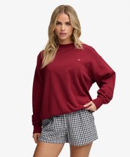 Essential Heritage Crew Sweater Relaxed Pasvorm