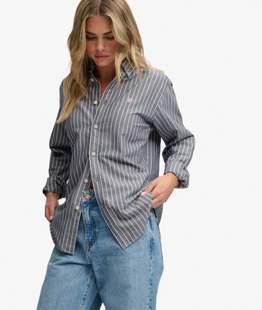 Slim Oxford Button Down Long Sleeve Shirt Image 2