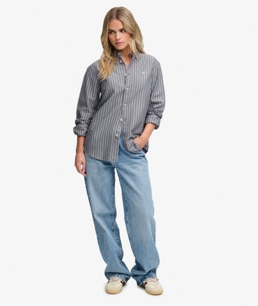Slim Oxford Button Down Long Sleeve Shirt Image 3
