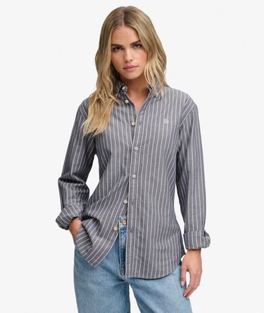Slim Oxford Button Down Long Sleeve Shirt Image 1