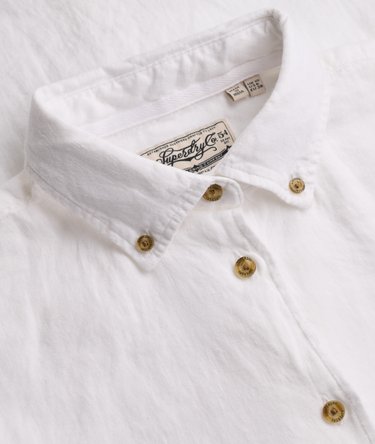 Premium Linen Button Down Slim Shirt Image 6