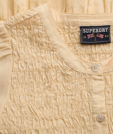 Short Sleeve Smocked Top Image 5