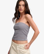 Athletic Essentials Stripe Jersey Bandeau Top