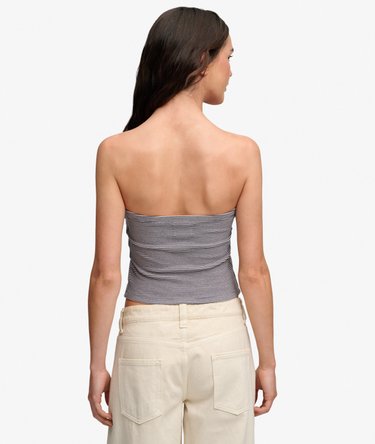 Athletic Essentials Stripe Jersey Bandeau Top Image 5