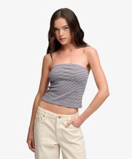 Athletic Essentials Stripe Jersey Bandeau Top