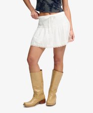 Broderie Trim Mini Skirt