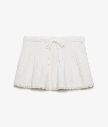 Broderie Trim -minihame Rento Istuvuus Image 7