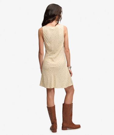 Printed Sweetheart Mini Dress Image 5