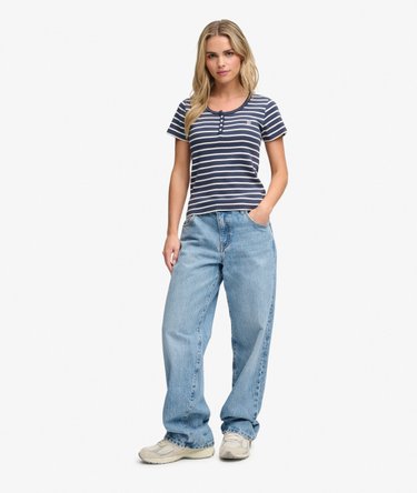Athletic Essentials Button Down T-shirt Image 3
