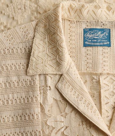 Lace Patchwork Beach Resort Shirt Image 6