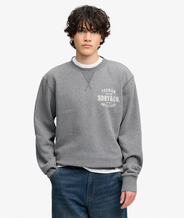 Sweatshirt Col Rond Block Text Image 1