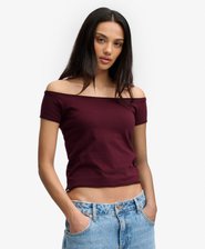 Bardot Short Sleeve Off Shoulder Top
