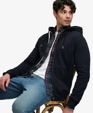 Essential Logo Halvborstad Zip-hoodie