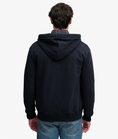 Essential Logo Half Brushed Zip Hoodie Image 5
