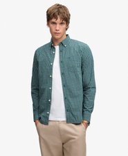 Preppy Poplin Overhemd met Lange Mouwen