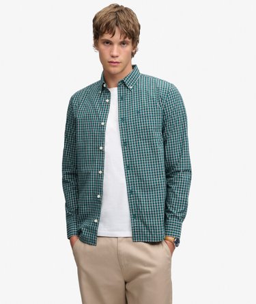 Preppy Poplin Overhemd met Lange Mouwen Image 1