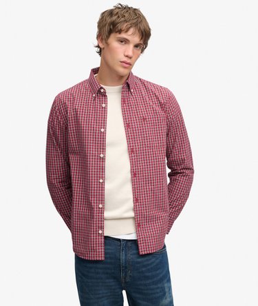 Preppy Poplin Overhemd met Lange Mouwen Image 1