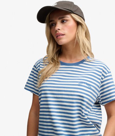 Essential Logo Striped Fitted T-Shirt Image 3