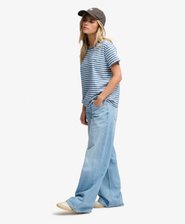 Gestreept Essential T-shirt met logo