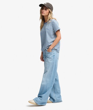 Essential Logo Striped Fitted T-Shirt Image 2