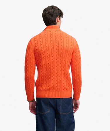 Pull Preppy Cotton Cable Half Zip coupe ajust&eacute;e Image 5
