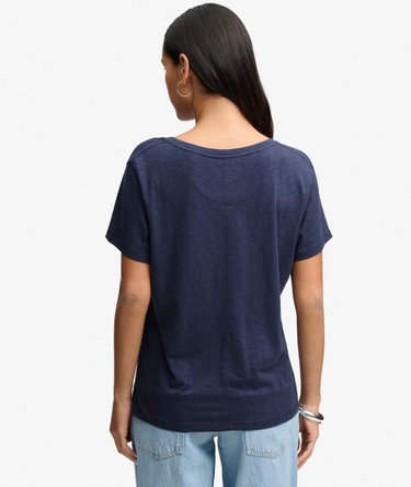 Studios Slub T-Shirt mit Stickerei Image 5