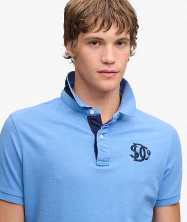 Pique Monogram Polo Shirt Image 4