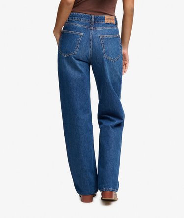 Bio-Baumwoll Jeans mit hohem Bund und weitem Bein Image 3