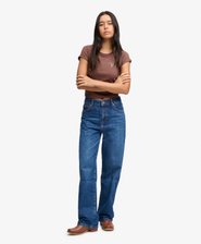 Organic Cotton High Rise Wide Leg Jeans