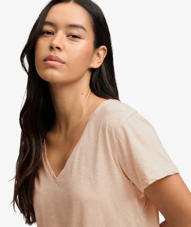 Studios Slub T-shirt med broderi Image 4