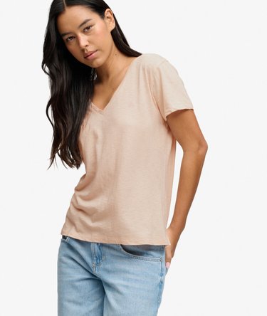 Studios Slub T-shirt med broderi Image 2