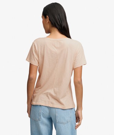 Studios Slub T-shirt med broderi Image 5