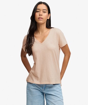 Studios Slub T-shirt med broderi Image 1