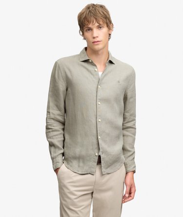 Camicia in lino Riviera a maniche lunghe Image 1