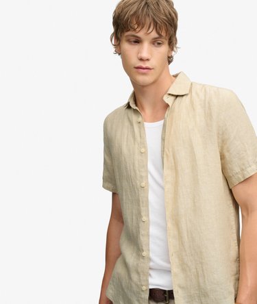 Riviera Short Sleeve Linen Shirt Image 1