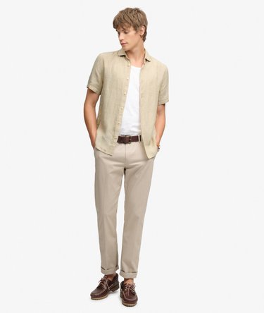 Riviera Short Sleeve Linen Shirt Image 3
