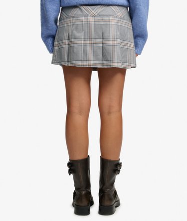 1/2 Pleat Check Skirt Image 4