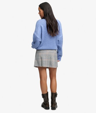 1/2 Pleat Check Skirt Image 5