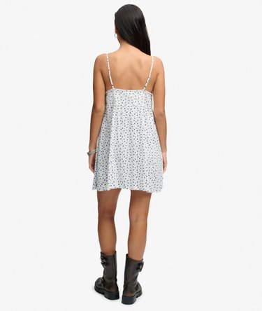 Textured Woven Cami Dress Image 5