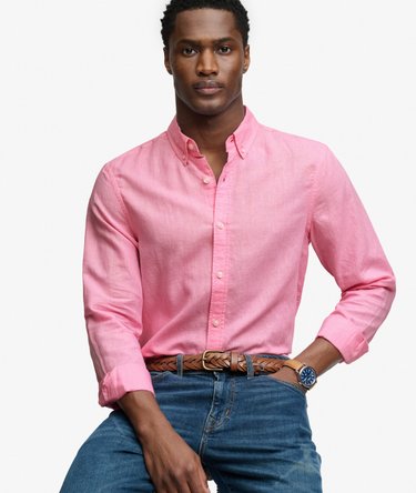 Cotton Linen Long Sleeve Shirt Image 3