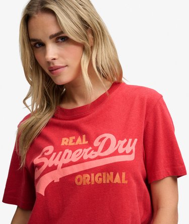 Organic Cotton Vintage Logo Scripted T-Shirt Image 4