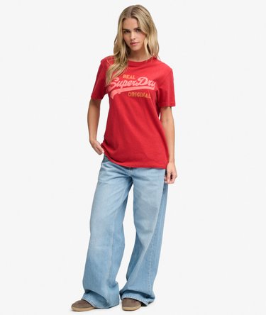 Organic Cotton Vintage Logo Scripted T-Shirt Image 3